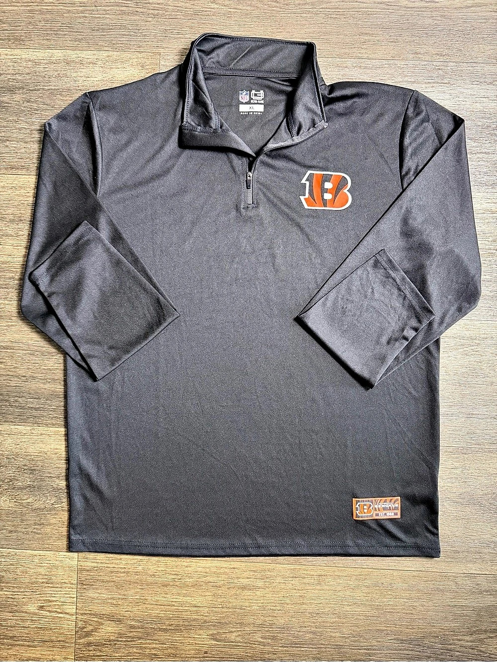 NFL Cincinnati Bengals Gameday Gear Quarter-Zip Men's Size XL